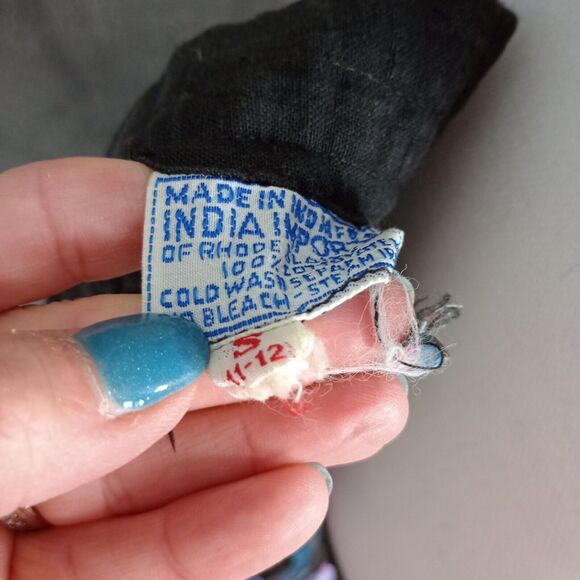 Vintage India Imports Of Rhode Island True Wrap Skirt Patchwork Small Unique - Picture 10 of 10